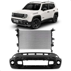 Kit Envolvente C/ Radiador Jeep Renegade 2015 A 2019 Gasol. Preto