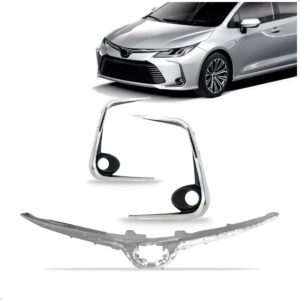 Grade Radiador Corolla 2020 A 2021 Cromado Cromado