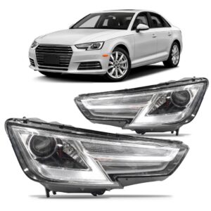 Par Farol Audi A4 2016 A 2019 Elétrico C/ Motor C/ Led
