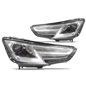 Par Farol Audi A4 2016 A 2019 Elétrico C/ Motor C/ Led