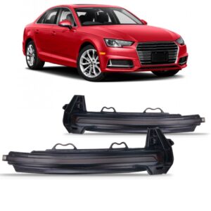 Par Sinaleira Retrovisor Audi A4 Launch Edition Plus 16/2020 Preto
