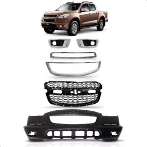 Parachoque Dianteiro Chevrolet S10 2013 A 2016 1a Linha  Preto