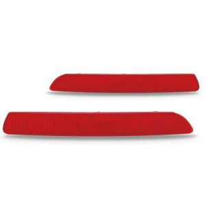 Par Refletor Parachoque Para Bmw Serie 3 Sedan 2016 17 2018 Vermelho