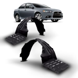 Par Protetor Caixa De Roda Dianteiro Para Lancer 08 Até 2018