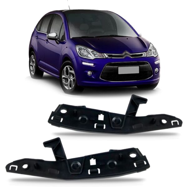 Par Guia Suporte Parachoque Dianteiro C3 2013 14 15 16 2017