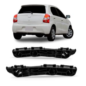 Par Guia Suporte Parachoque Traseiro Etios 2012 A 2018