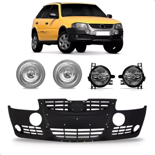 Parachoque Dianteiro Gol Rallye Parati Surf 2006 A 2010 Preto