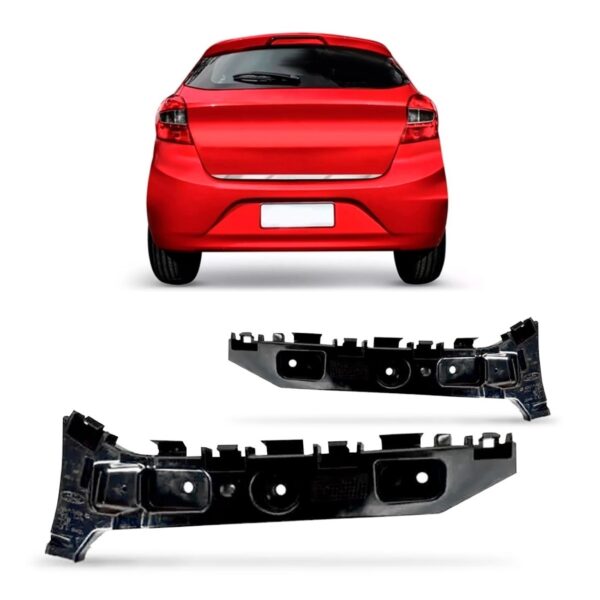 Par Guia Suporte Parachoque Traseiro Ka 2015 A 2018