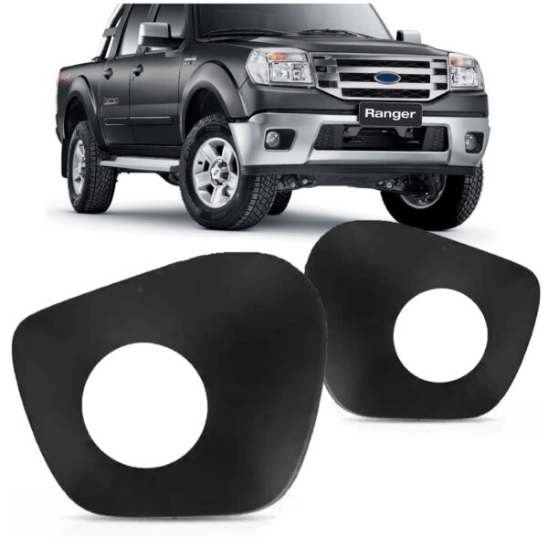 Par Moldura Milha Ranger 2010 A 2012 C/ Furo Preto