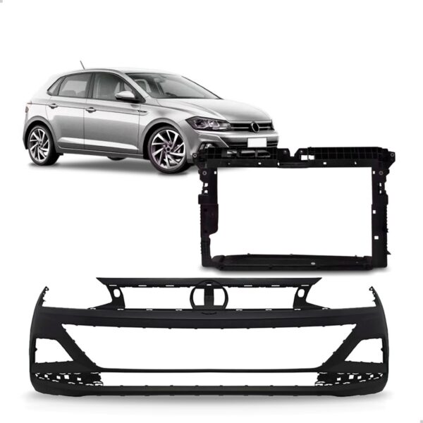 Kit Envolvente E Painel Mini Frente Polo Virtus 18/2020 1.0 Preto