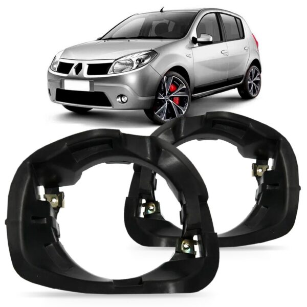 Par Suporte Farol Milha Sandero 08 A 2014 Duster 2012 A 2014