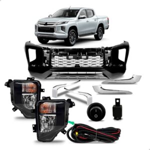 Envolvente Para Mitsubishi L200 Triton 2021 A 2024 1a Linha  Preto