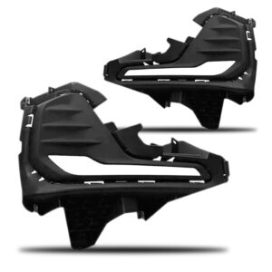 Par Moldura Farol Milha Onix 2020 2021 Com Furo Drl Promoção - Preto - Ambos Os Lados