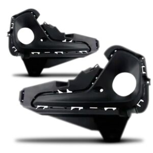 Par Moldura Farol Milha Onix 2020 A 2021 Com Furo C/garantia Preto Ambos Os Lados