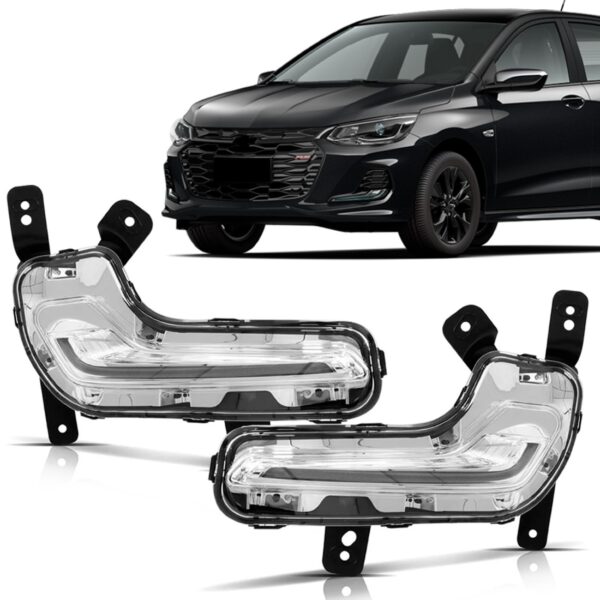 Par Farol Milha Drl Led Para Chevrolet Onix 2020 21 22 23 24