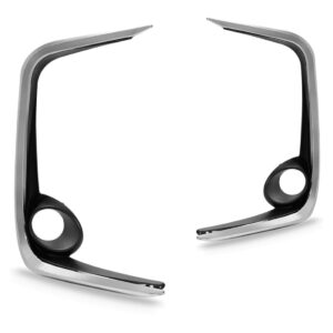 Par Moldura Lateral Parachoque Dianteiro Corolla  2020 2021 Preto Ambos Os Lados