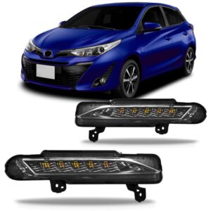 Jogo Farol De Milha Daylight Yaris 2018 2019 2020 Com Led Dr