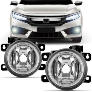 Par Farol Milha Auxiliar Civic 2019 20 Foco Simples Cromado
