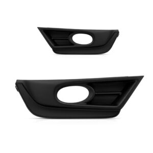 Par Tela Frontal Moldura Milha Crv 2020 A 2021 Com Furo Preto