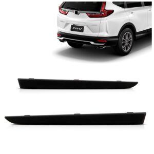 Par Friso Parachoque Traseiro Crv 2020 A 2021 Preto