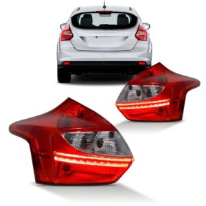 Par Sinaleira Traseira Focus Hatch 2014 2015 Com Led