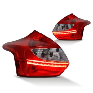 Par Sinaleira Traseira Focus Hatch 2014 2015 Com Led
