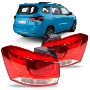 Par Lanterna Traseira Spin 2019 A 2020 Canto Borda Vermelha Vermelho