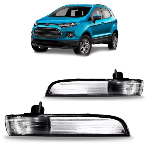 Pisca Seta Retrovisor Para Ecosport 2013 A 2017 Cor Cristal