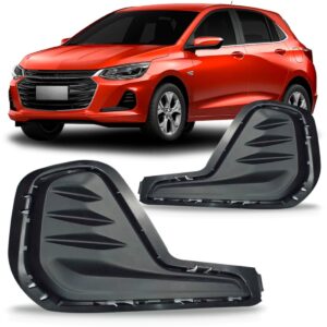 Par Grade Moldura Farol Milha Onix 2020 A 2021 Mega Desconto Preto Ambos Os Lados