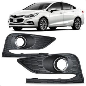 Par Moldura Farol Milha Cruze 2017 2018 2019 C Friso Cromado