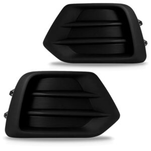 Par Moldura Farol Milha Tracker 2017 A 2020 C/ Furo S/ Friso Preto