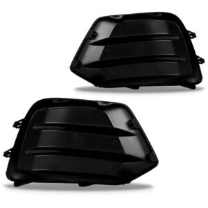 Par Moldura Farol Milha Tracker 2017 A 2020 C/ Furo S/ Friso Preto