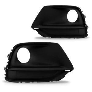 Par Moldura Farol Milha Tracker 2017 A 2020 C/ Furo S/ Friso Preto