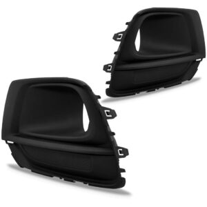 Par Moldura Farol Milha Tracker 2017 A 2020 C/ Furo S/ Friso Preto