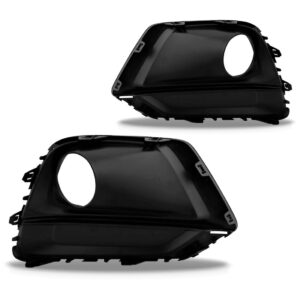 Par Moldura Farol Milha Tracker 2017 A 2020 C/ Furo S/ Friso Preto