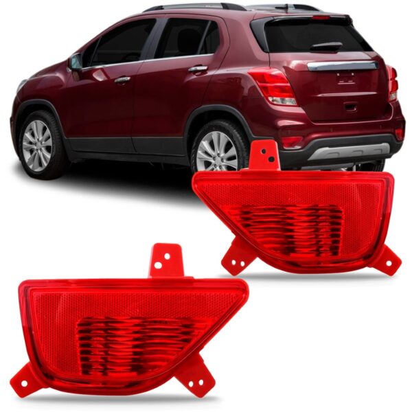 Par Sinaleira Do Parachoque Traseiro Tracker 2017 2018 2019 Rubi