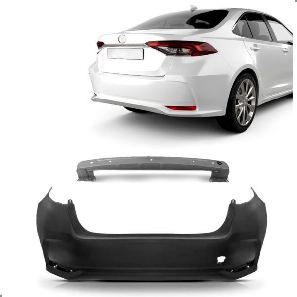 Parachoque Traseiro Corolla 2020 A 2025 S/furo Sensor + Alma