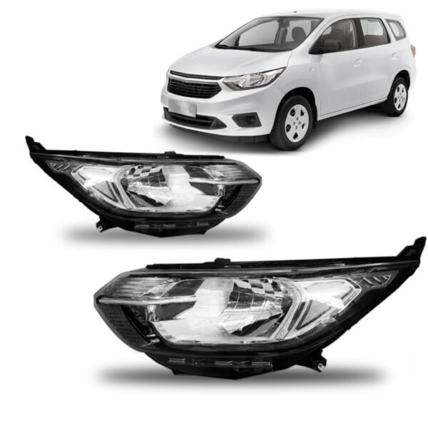 Par Farol Spin 2019 2020 2021 Cromado Sem Led