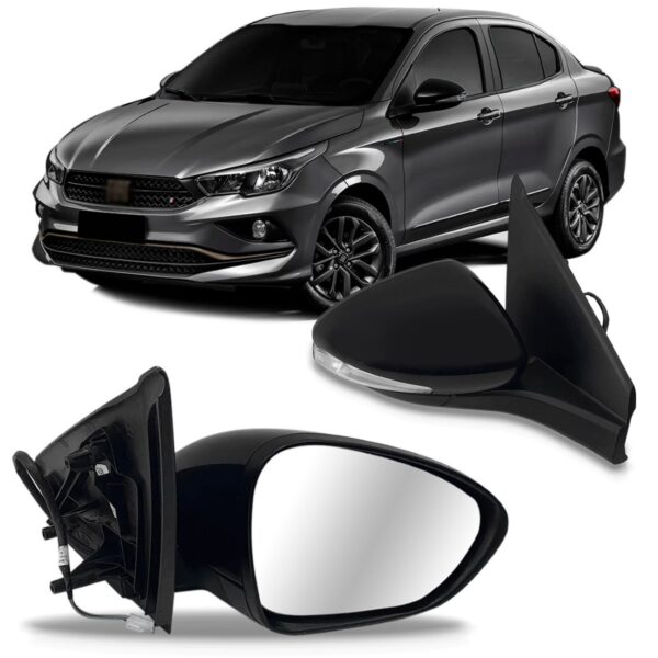 Par Retrovisor Argo Cronos 2017 A 2021 Retrátil Com Pisca