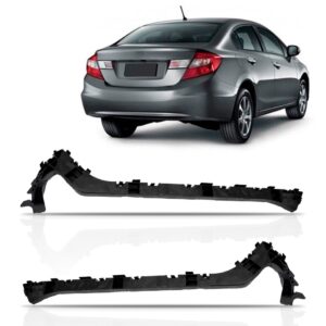 Par Guia Suporte Parachoque Traseiro Civic 2012/2016 Oferta
