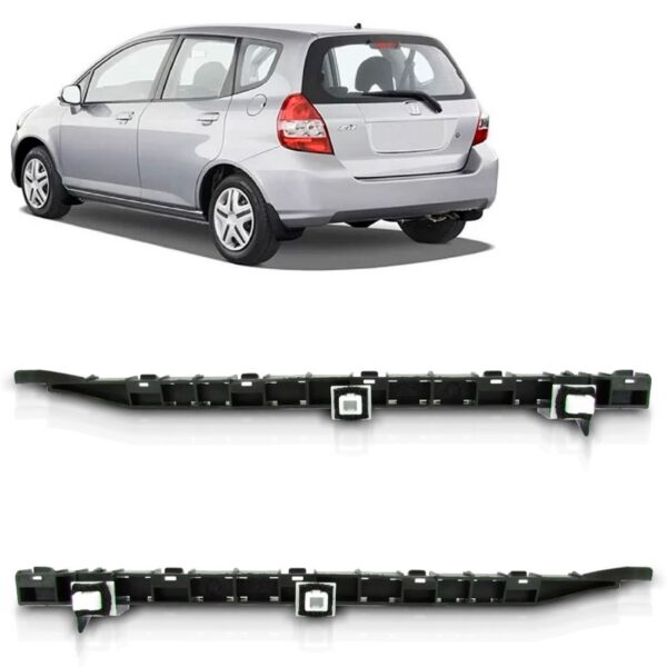 Par Guia Suporte Parachoque Traseiro Fit 2003 A 08 Promoção