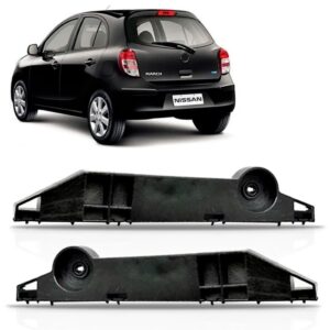 Par Guia Suporte Parachoque Traseiro March 2010/2014 Oferta