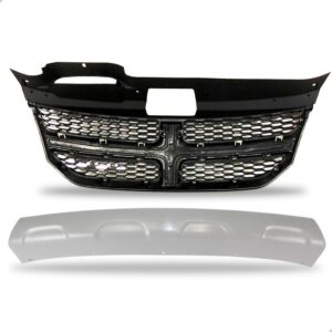 Kit Frente Parachoque + Grade Dodge Journey 2011 Até 2018  Preto