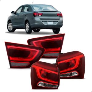 Jogo Sinaleiras Cobalt Fumê 2017 2018 2019 2020 4 Peças Ambos Lados Preto