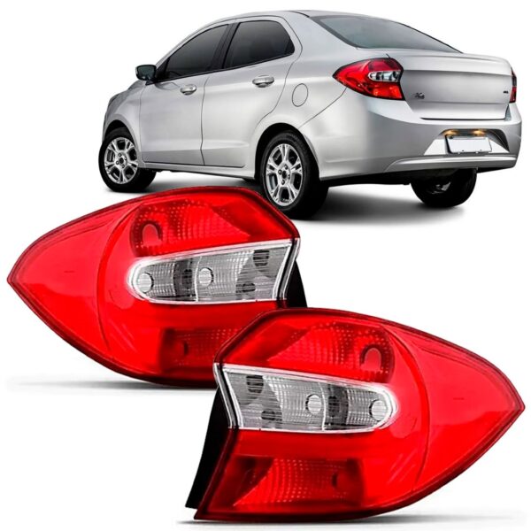 Par Sinaleira Traseira Ka Sedan 2019 2020 2021 Cristal