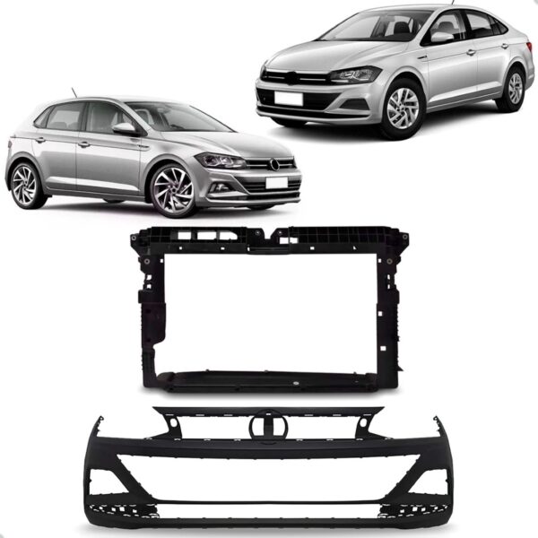 Kit Envolvente C/ Painel Mini Frente Vw Virtus Polo 18/2022