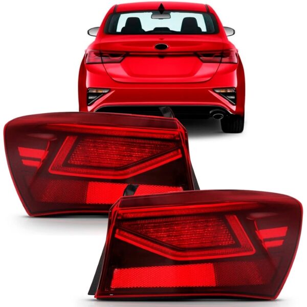 Par Lanterna Traseira Cerato 2020 2021 Com Led