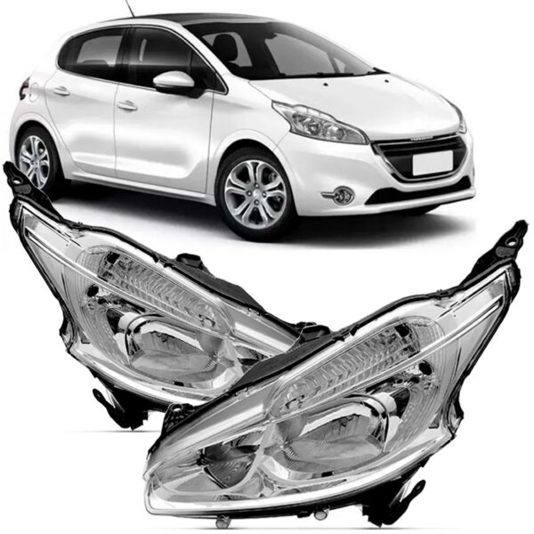 Par Farol Peugeot 208 2012 2013 2014 2015 2016 Com Led E Drl