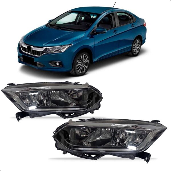 Par Farol City 2018 2019 2020 Manual Com Led