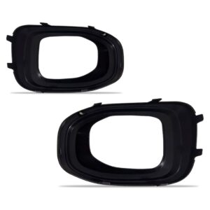 Par Moldura Milha T-cross Com Furo 2019 2020 2021 2022 Preto